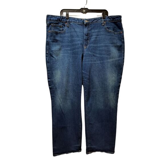 Old Navy Denim - Old Navy Jeans Women's 24 Blue High Rise O.G. Loose Straight Stretch Denim 44x30